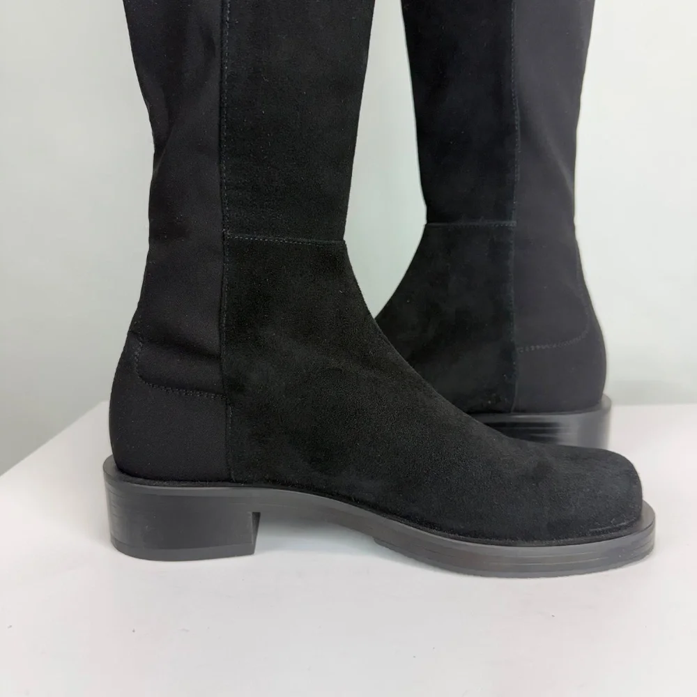 New Stuart Weitzman 5050 Bold Over The Knee Boot Black Sz 6.5